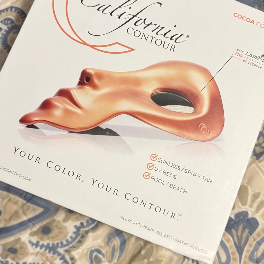 California Contour tanning Mask | tanning goggless